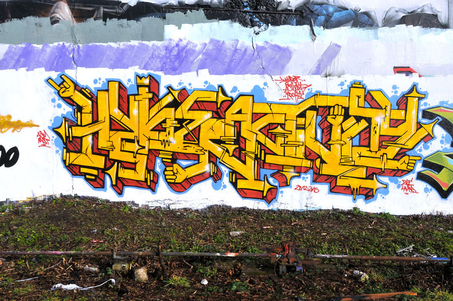 Photographie d'Alexandre Laversin du graffiti Hyperactivity