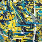 "Killing in the name of", peinture sur toile (expressionisme abstrait) par Hyperactivity Rocks