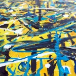 "Killing in the name of", peinture sur toile (expressionisme abstrait) par Hyperactivity Rocks