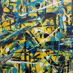 "Killing in the name of", peinture sur toile (expressionisme abstrait) par Hyperactivity Rocks