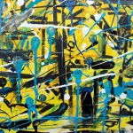 "Killing in the name of", peinture sur toile (expressionisme abstrait) par Hyperactivity Rocks