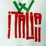 "Viva Italia" tirage limité de 7 estampes, sérigraphie artisanale, Hyperactivity Rocks 2016 