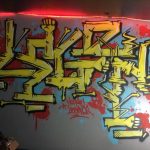 "Legends", peinture réalisée lors du mix de Dj Sneak à l'Embaracadère à Nancy