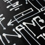 Les Idées Claires, calligraphie expérimentale sur toile