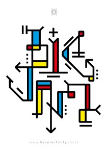 Typographie expérimentale "Big Jam" par Hyperactivity