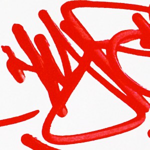 One Line, handstyle, tag "Hyperactivity Rocks"