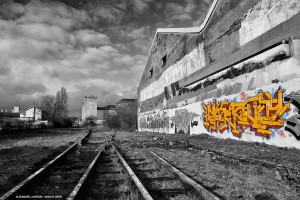Photographie d'Alexandre Laversin du graffiti Hyperactivity