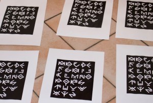 My Alphabet, sérigraphie d'art imprimée artisanalement par Hyperactivity en tirage limité à 10 exemplaires