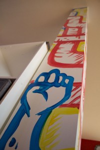 "Number 3", peinture murale, décoration d'appartement de particulier, par hyperactivity rocks