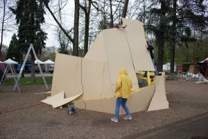 Peinture graffiti réalisée en live lors du Chill Up Festival à la Pépinière de Nancy par Hyperactivity Rocks, 2016