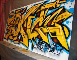 DJ Toxic (Kontakt Prod., Nancy) graffiti wild style par Hyperactivity Rocks 2016