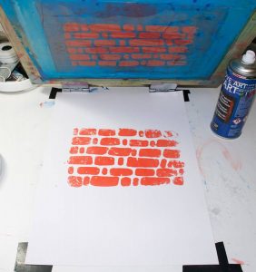 "Graffiti" impression artisanale de 7 estampes en sérigraphie 3 couleurs, tirage limité par Hyperactivity Rocks 2016