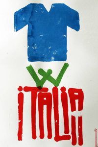 "Viva Italia" tirage limité de 7 estampes, sérigraphie artisanale, Hyperactivity Rocks 2016