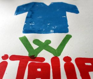 "Viva Italia" tirage limité de 7 estampes, sérigraphie artisanale, Hyperactivity Rocks 2016