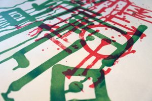Catenaccio, sérigraphie d'art imprimée en tirage limité par Hyperactivity Rocks en 2016