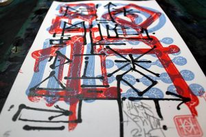 Deux Mille Dix-Sept Revisité, sérigraphie artisanale imprimée par Hyperactivity Rocks